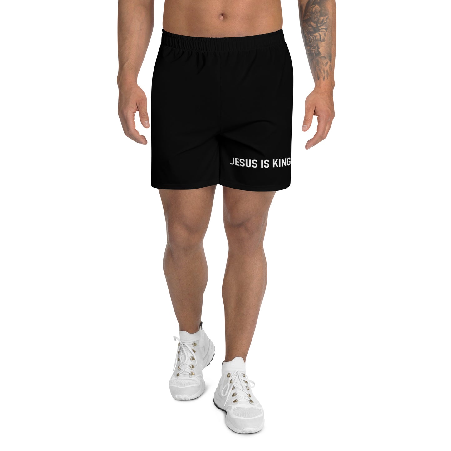 Jesus Is King Men's Recycled Athletic Shorts