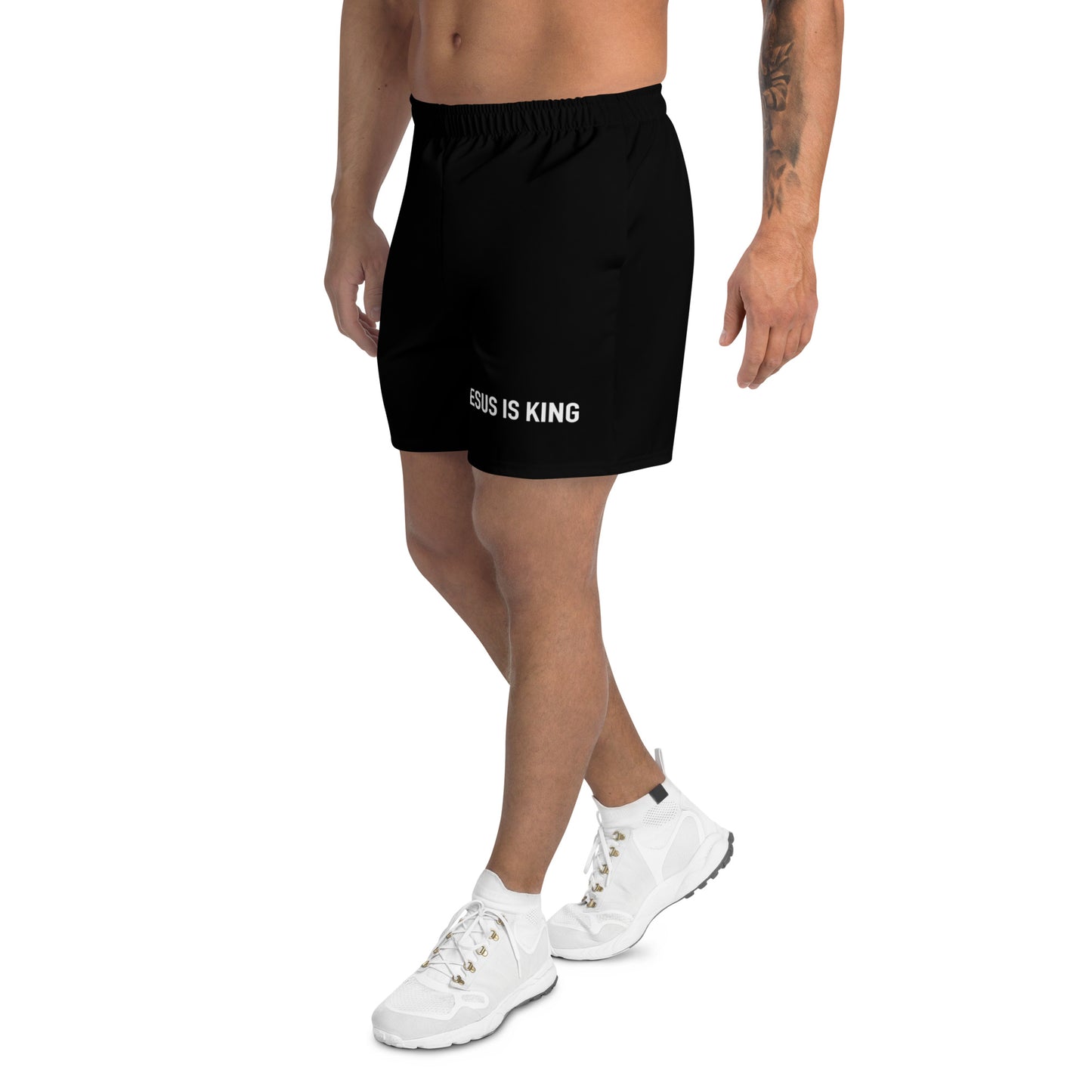 Jesus Is King Men's Recycled Athletic Shorts