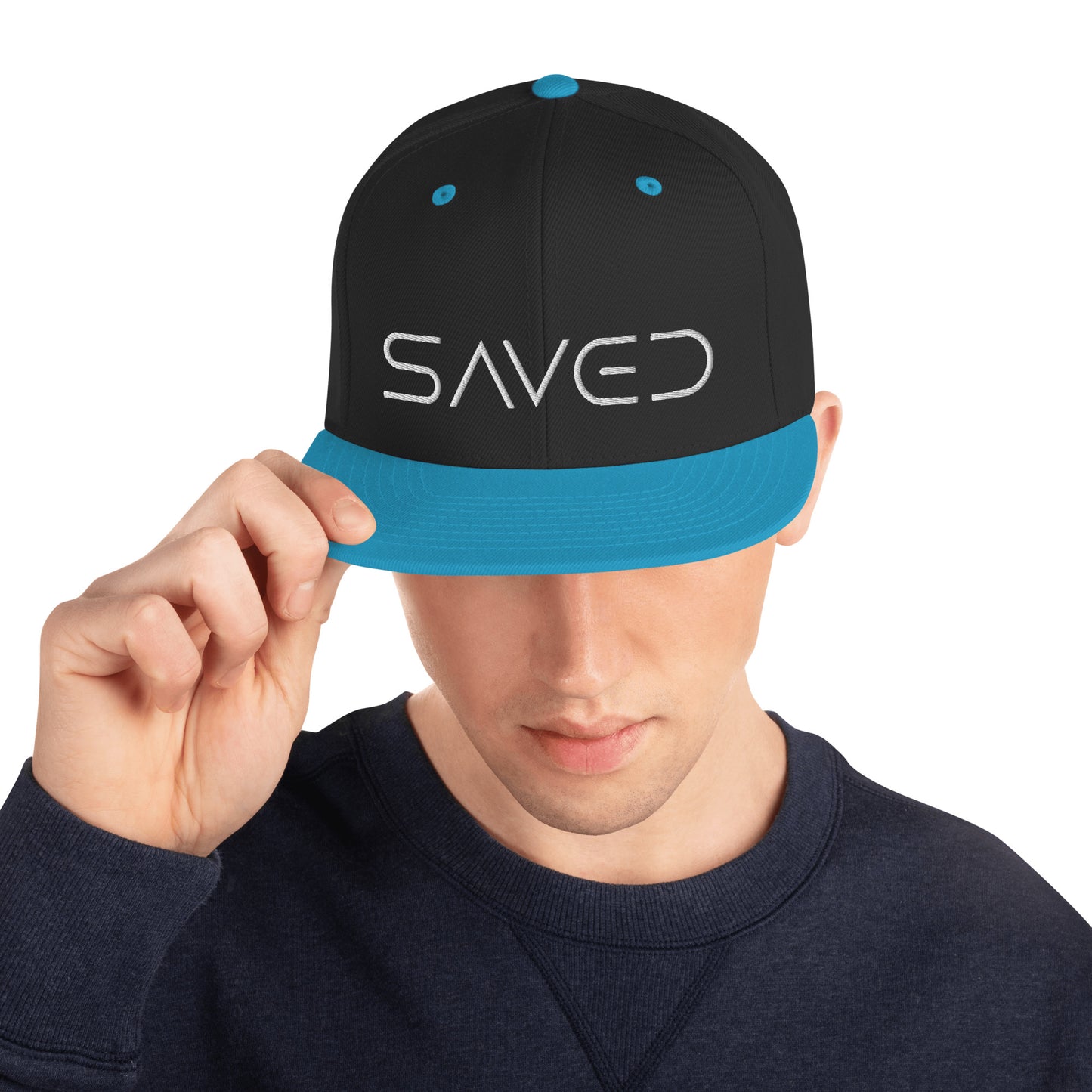 Saved (Word Only) Snapback Hat