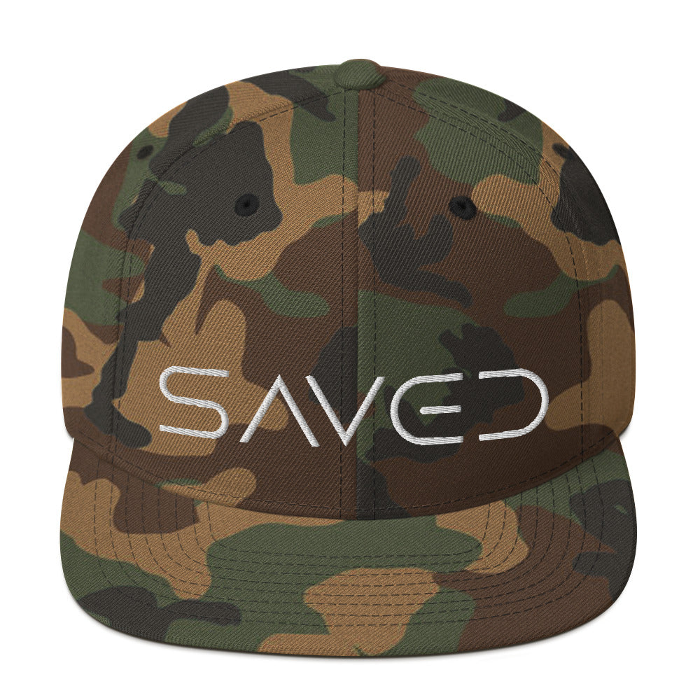 Saved (Word Only) Snapback Hat