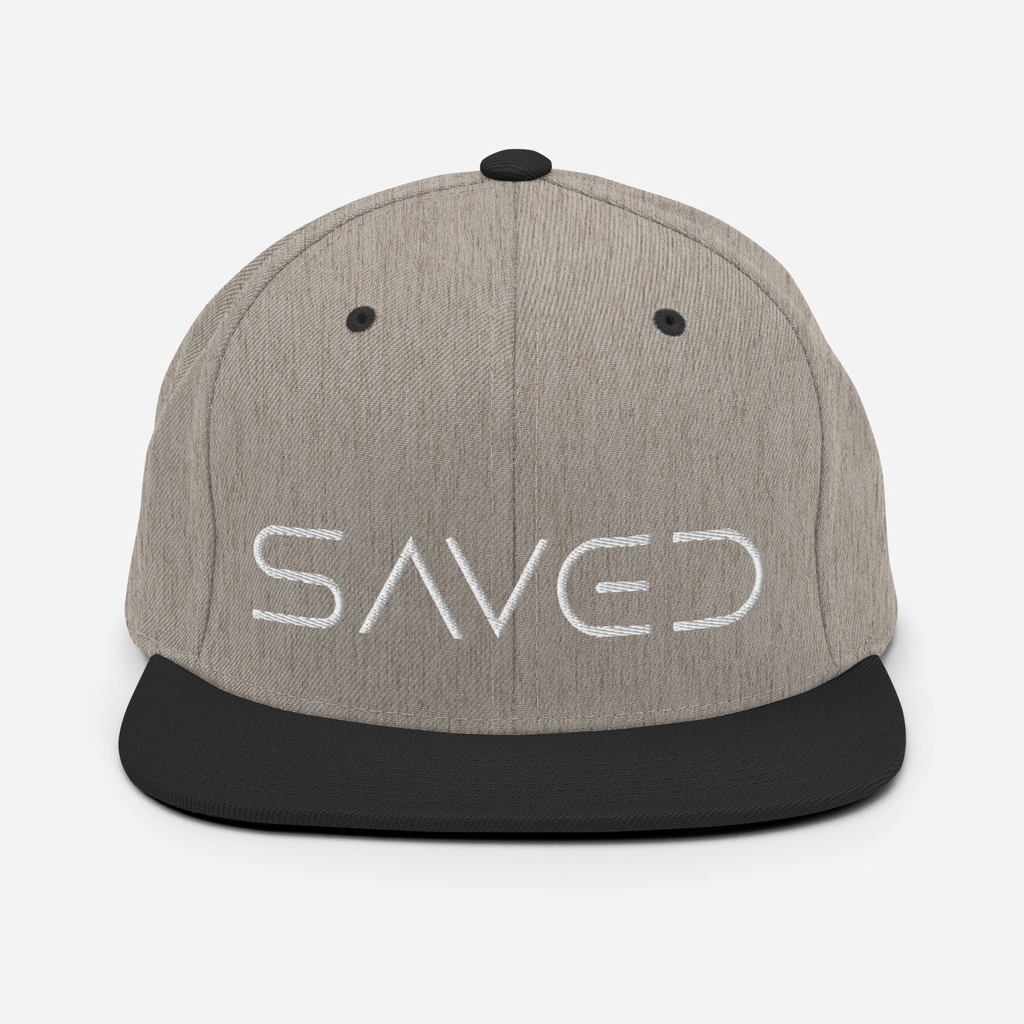 Saved (Word Only) Snapback Hat