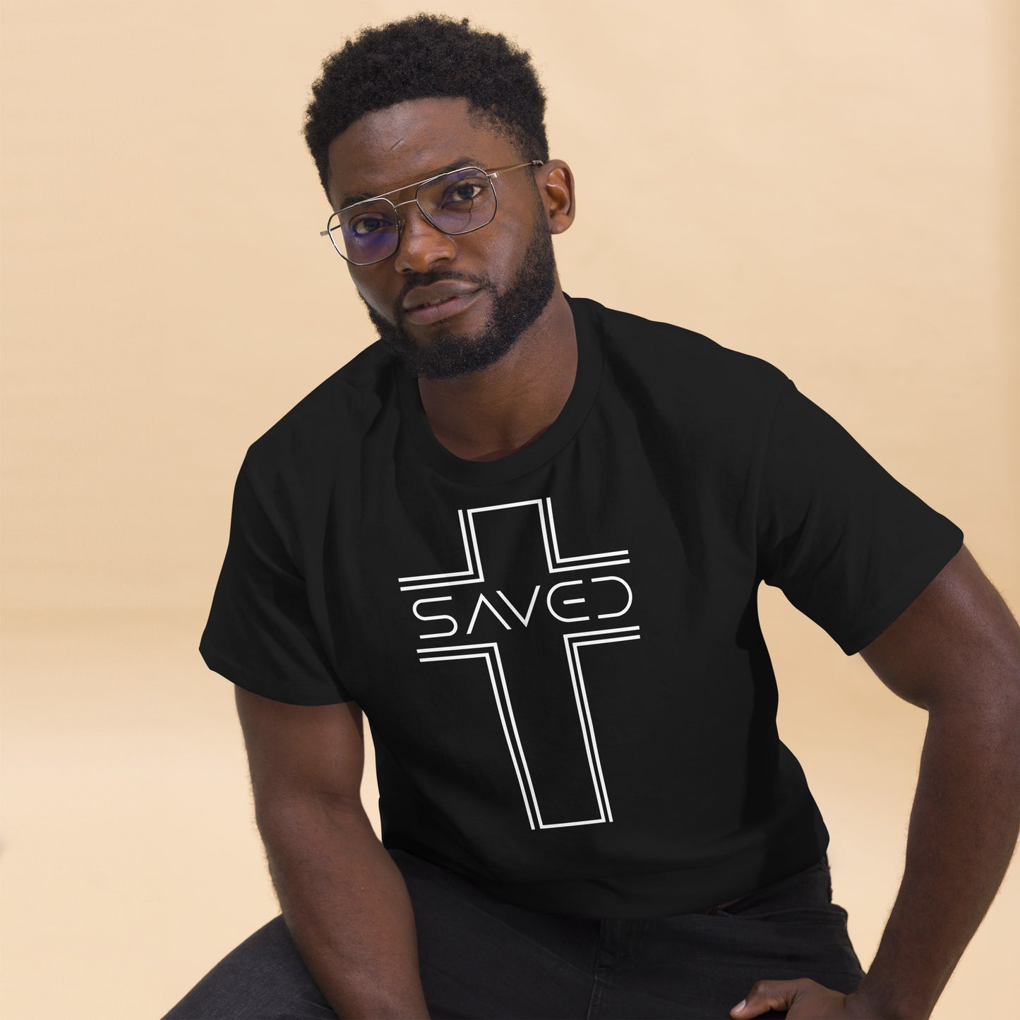 Saved with Cross Men's classic tee