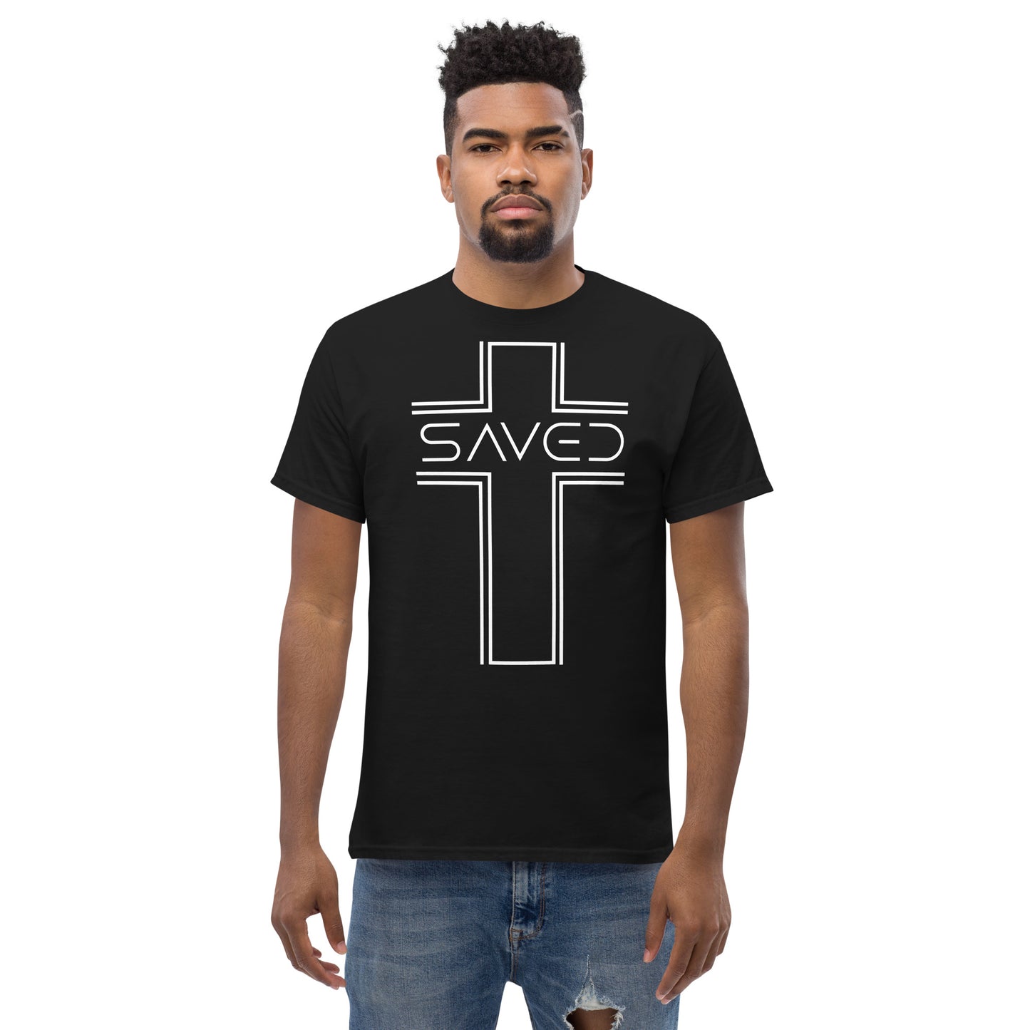 Saved with Cross Men's classic tee