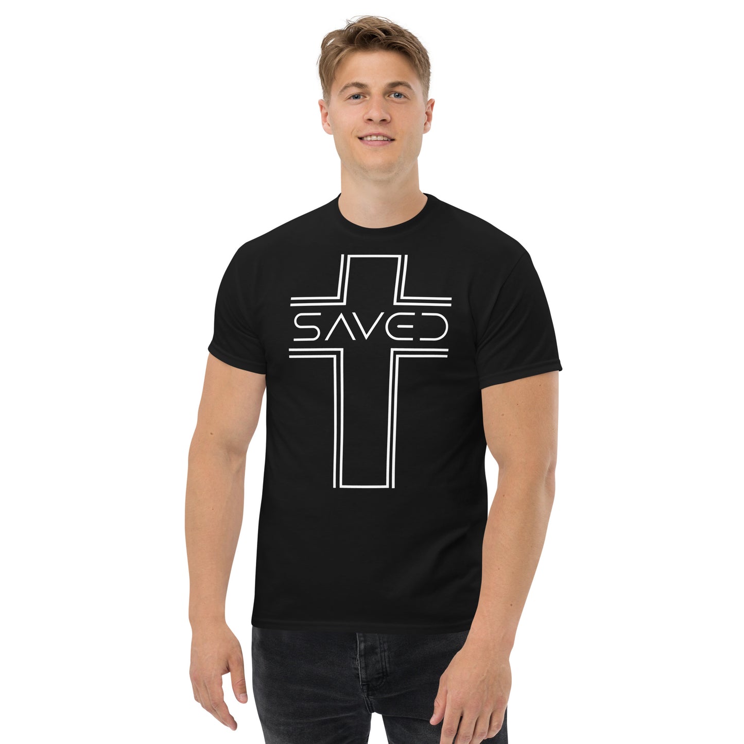 Saved with Cross Men's classic tee