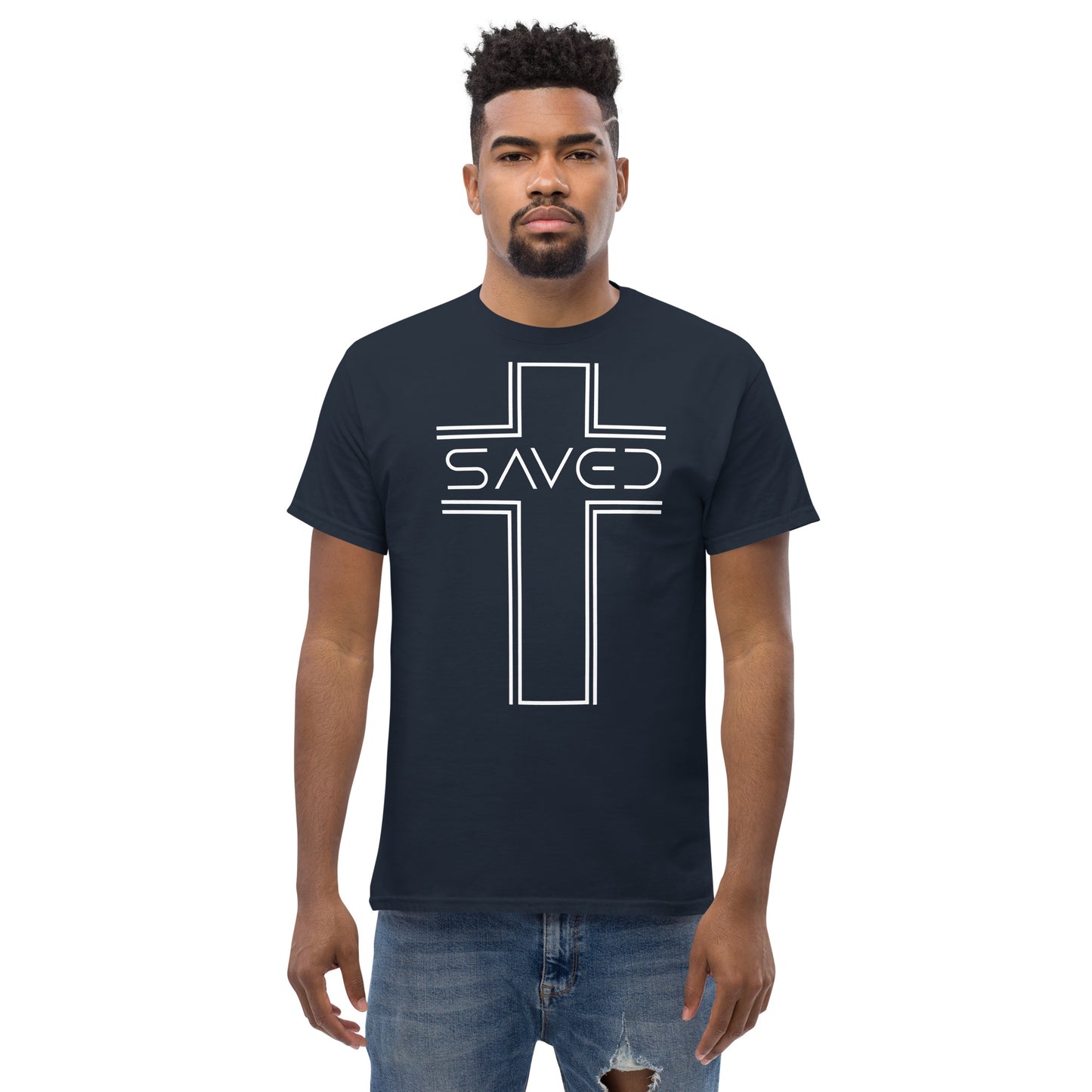 Saved with Cross Men's classic tee