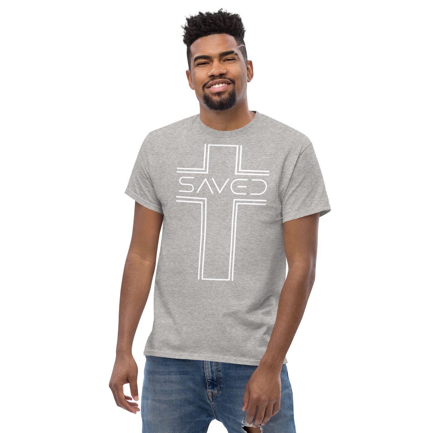 Saved with Cross Men's classic tee