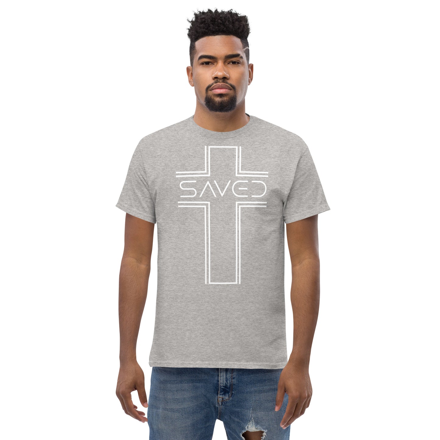 Saved with Cross Men's classic tee