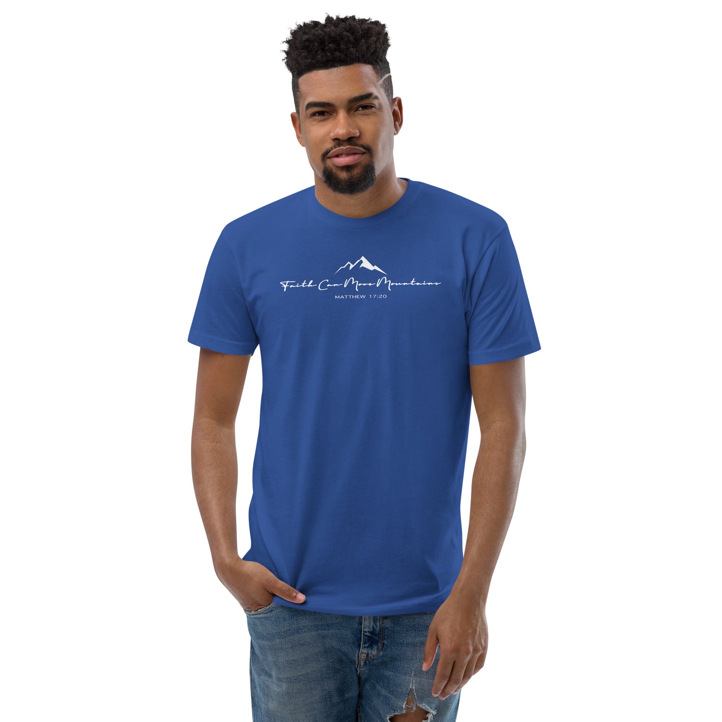 Faith can Move Mountains Men's T-shirt