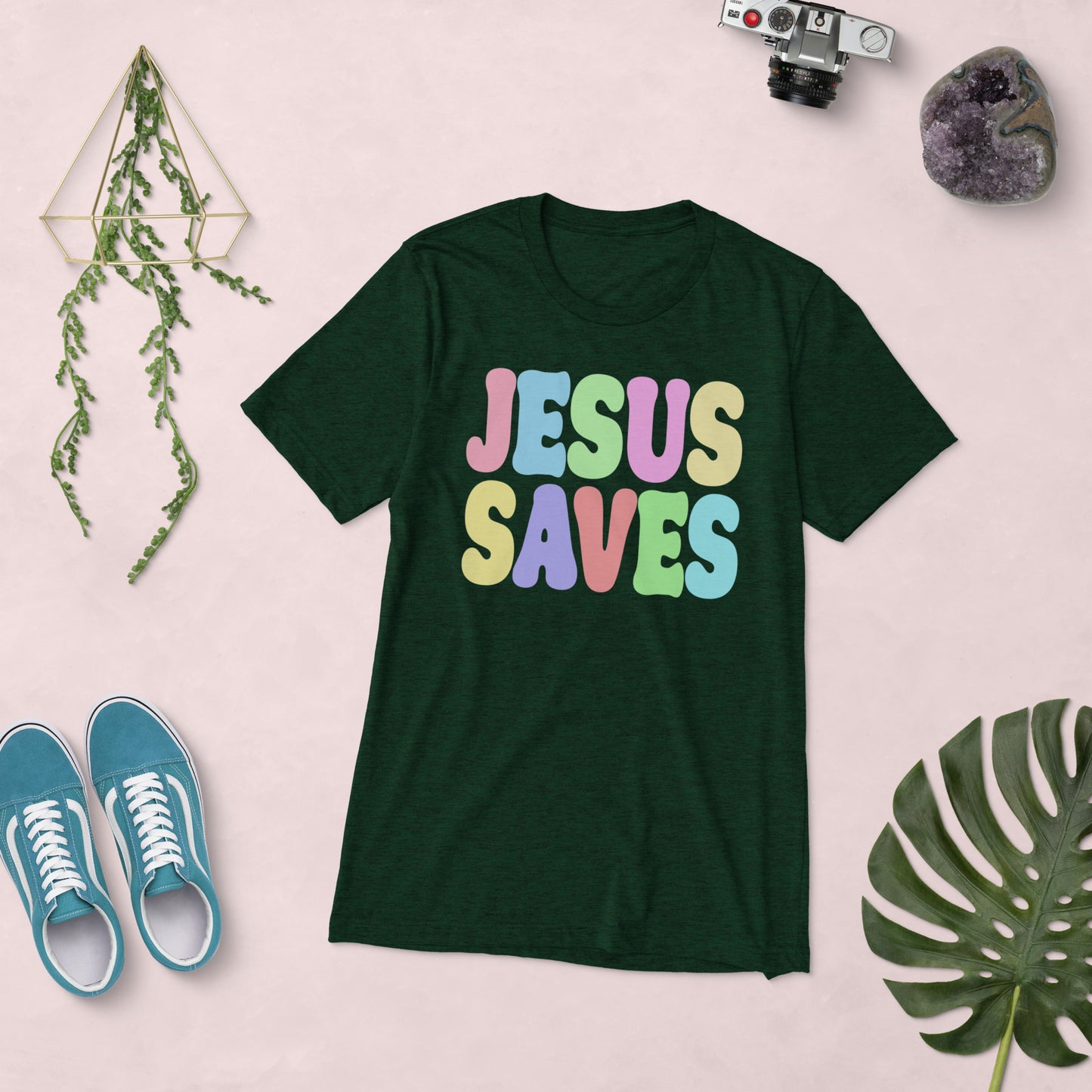 Jesus Saves Tri-blend Tee