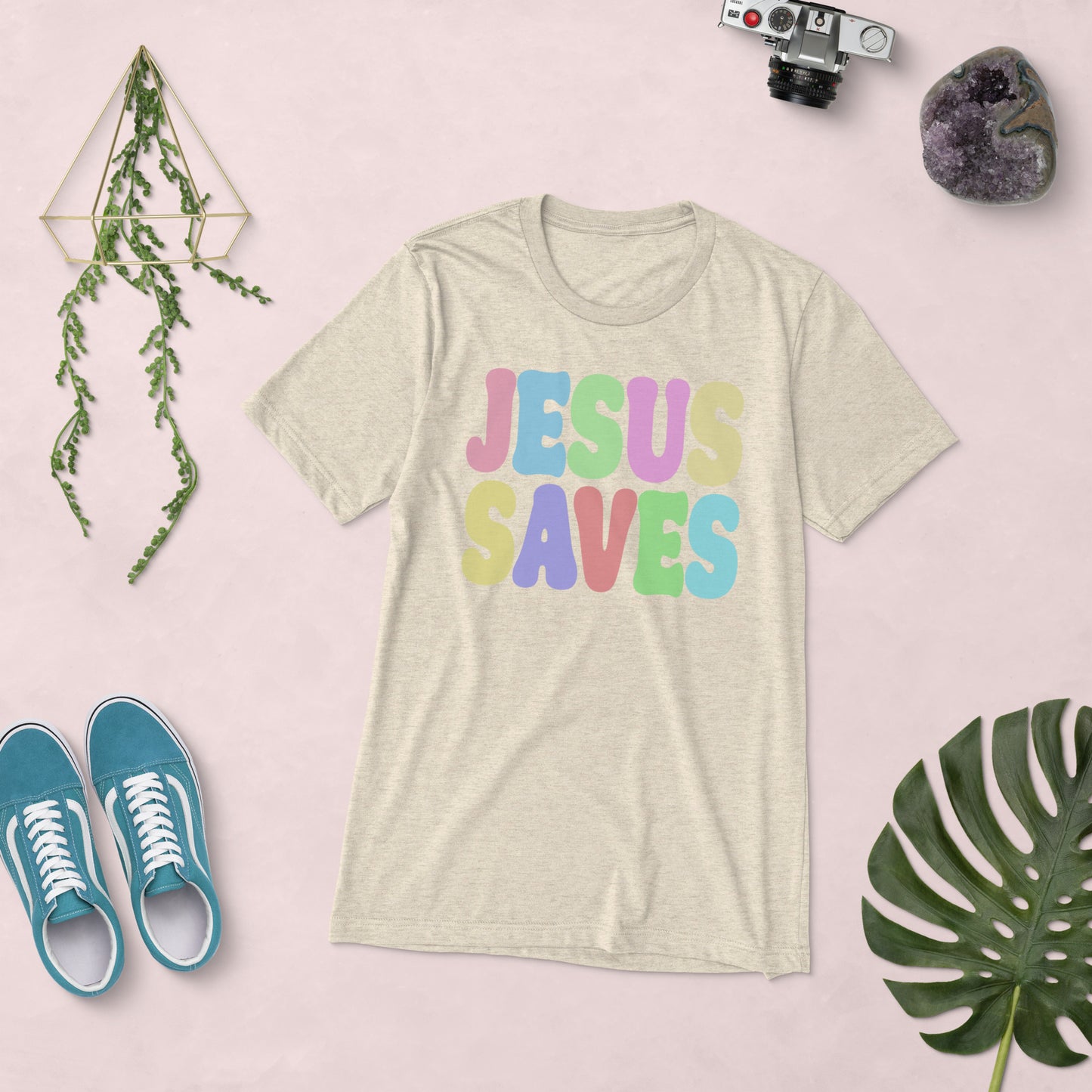 Jesus Saves Tri-blend Tee