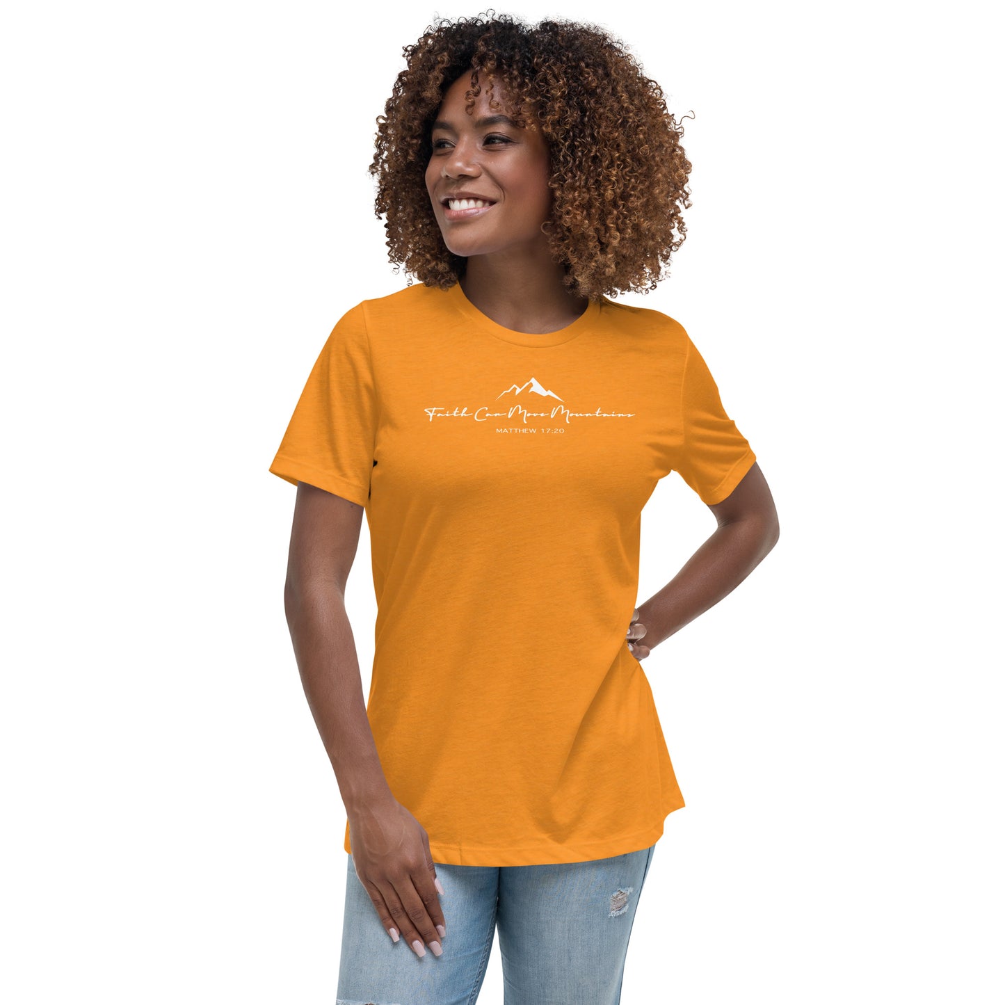 Faith Can Move Mountains Women's Relaxed T-Shirt